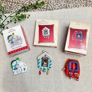 Hallmark Keepsake Ornaments 3 Piece‎ Lot all New Assorted Designs